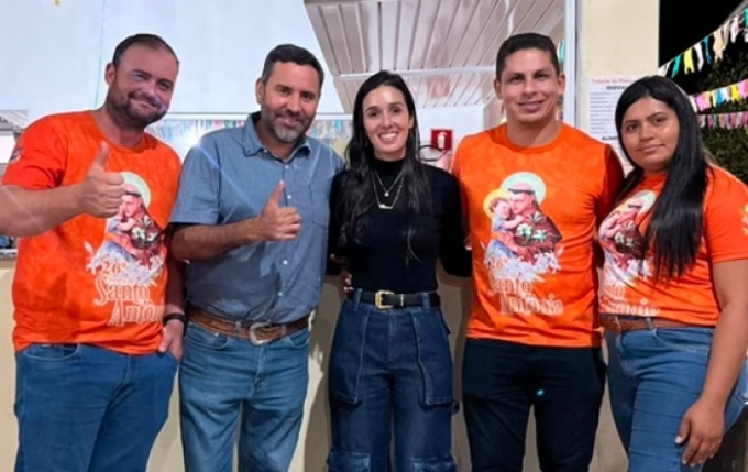 Prefeito Weliton Guimarães prestigia a 26ª Festa de Santo Antônio e destaca organização do evento