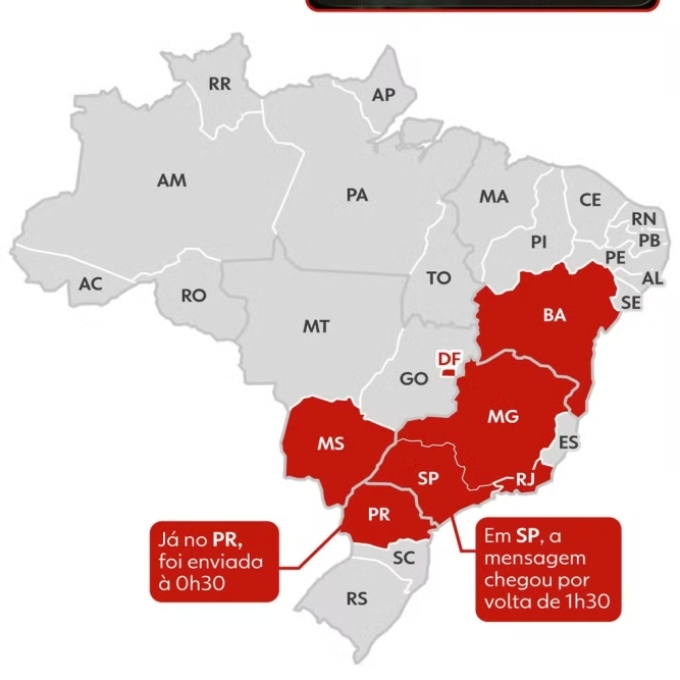 Misantropia: Defesa Civil emite alerta sonoro em celulares de moradores de MS