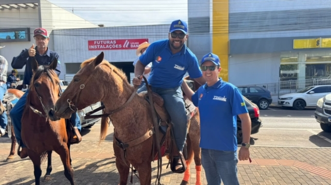 Cassilândia: Pit Stop da Cavalgada reúne população e reforça convite para grande evento no dia 26 de julho