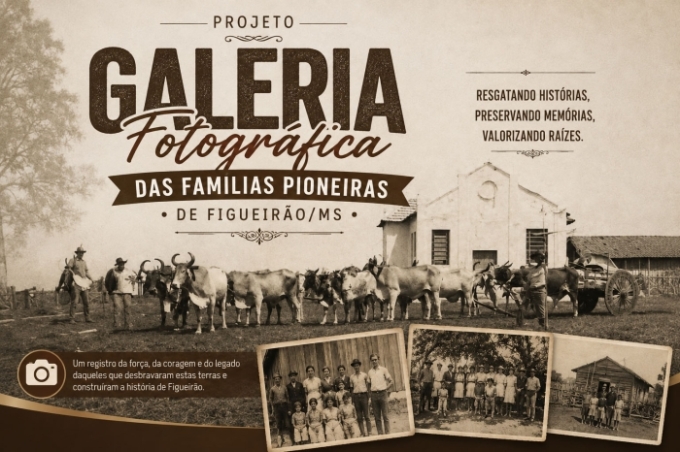 Projeto busca apoio da comunidade para criar Galeria Fotográfica das Famílias Pioneiras de Figueirão