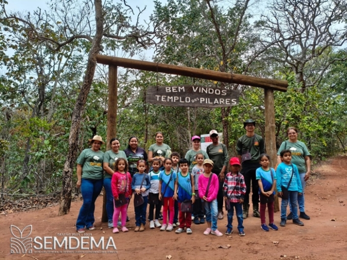 Ação de Educação Ambiental leva alunos do Pré II para celebrar o Dia do Cerrado no Parque Templo dos Pilares