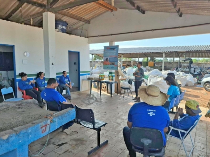 Ação valoriza trabalhadores da reciclagem em Alcinópolis