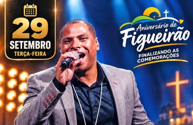 Noite de muita fé encerra festividades do 23º aniversário de Figueirão