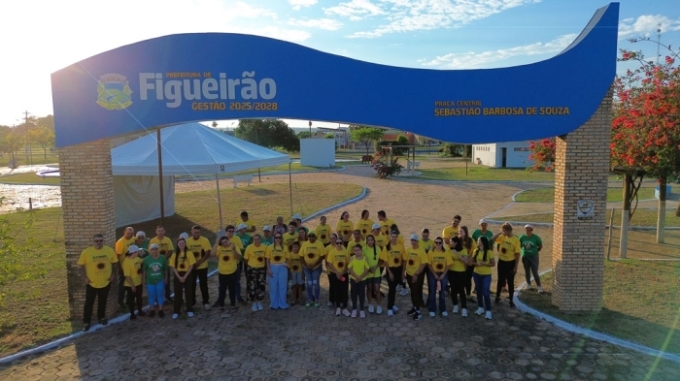 Secretaria de Saúde de Figueirão realiza caminhada do Setembro Amarelo