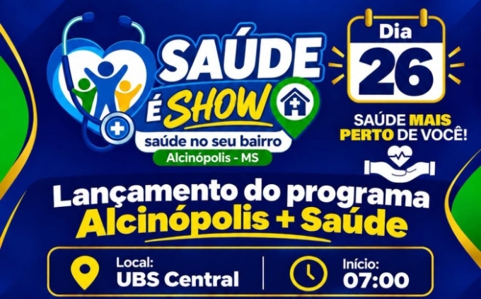 Alcinópolis lança programa “Alcinópolis   Saúde” com diversos atendimentos gratuitos à populaçao