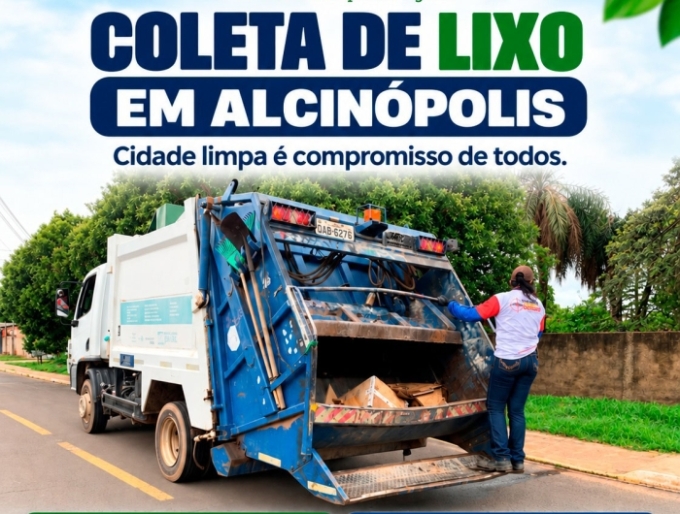 Anote o dia da coleta em Alcinópolis