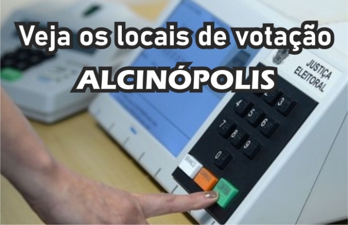 Veja onde são as seções de votação em Alcinópolis