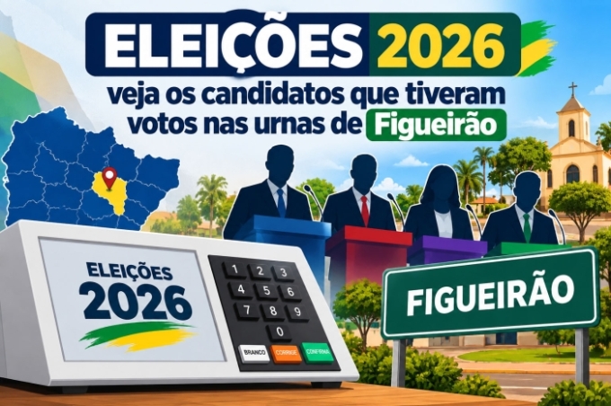 Eleições 2026: veja os candidatos que tiveram votos nas urnas de Figueirão