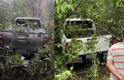 Dupla é presa suspeita de furtar várias caminhonetes Hilux em GO.