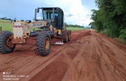 Prefeito de Alcinópolis parabeniza equipe da Secretaria de Obras.