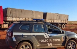 Trio investigado por furtar cargas de grãos de fazenda em Alto Taquari