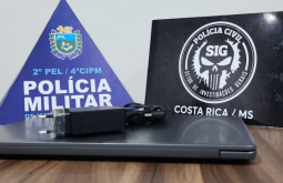 Polícia Civil recupera notebook furtado em Costa Rica com apoio da PM