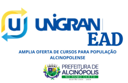 UNIGRAN em parceria com a Prefeitura de Alcinópolis amplia oferta de cursos EAD