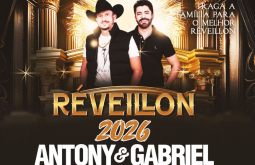 Antony e Gabriel vão animar o Réveillon 2026, em Alcinópolis (MS)