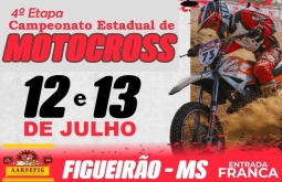 Figueirão sedia 4ª Etapa do Campeonato Estadual de Motocross neste fim de semana