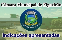 Veja as indicações apresentadas na sessão do dia 15, na Câmara Municipal de Figueirão