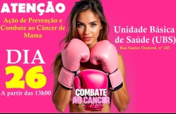 Figueirão terá ação de prevenção e combate ao câncer de mama