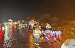 Motorista bêbado causa acidente e deixa 10 feridos na BR-158, em MS