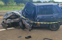 Motorista fica ferido em acidente na BR-359, entre Coxim e Alcinópolis