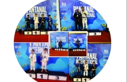 Atletas de Alcinópolis conquistam medalhas no Pantanal Internacional de Jiu-Jítsu Desportivo, em C