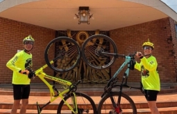 Vereador de Rio Verde roda 1,3 mil km de bike até Aparecida-SP em gratidão