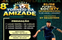 Inscrições abertas para o 8º Torneio da Amizade de Futebol Society será realizado em Alcinópoli