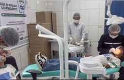 Alunos de Alcinópolis participam de mutirão no Dia B Brasil Sorridente