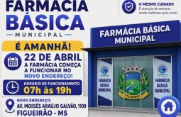 Farmácia Básica de Figueirão passa a atender em novo endereço a partir desta quarta-feira