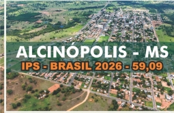 Alcinópolis registra nota 59,09 no IPS Brasil 2026; destaque é moradia e saúde