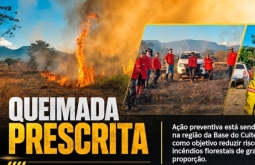 Brigada de Incêndios Florestais de Alcinópolis participa da conclusão da Queimada Prescrita no PE