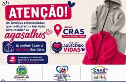 Famílias já podem retirar agasalhos do Projeto Aquecendo Vidas em Figueirão