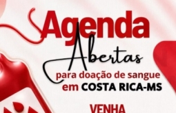 Prefeitura de Figueirão abre inscrições para doação de sangue em Costa Rica