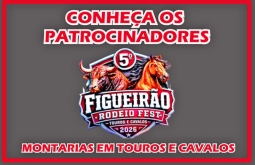 5º Rodeio Fest de Figueirão: conheça os patrocinadores das montarias em touros e cavalos