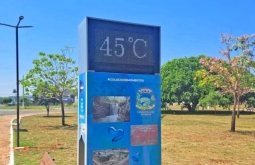 Figueirão enfrenta calor intenso e termômetro registra 45°C nesta segunda-feira