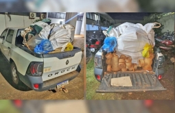 Dois homens foram presos em flagrante pela Polícia Militar de Alto Taquari MT, por furto