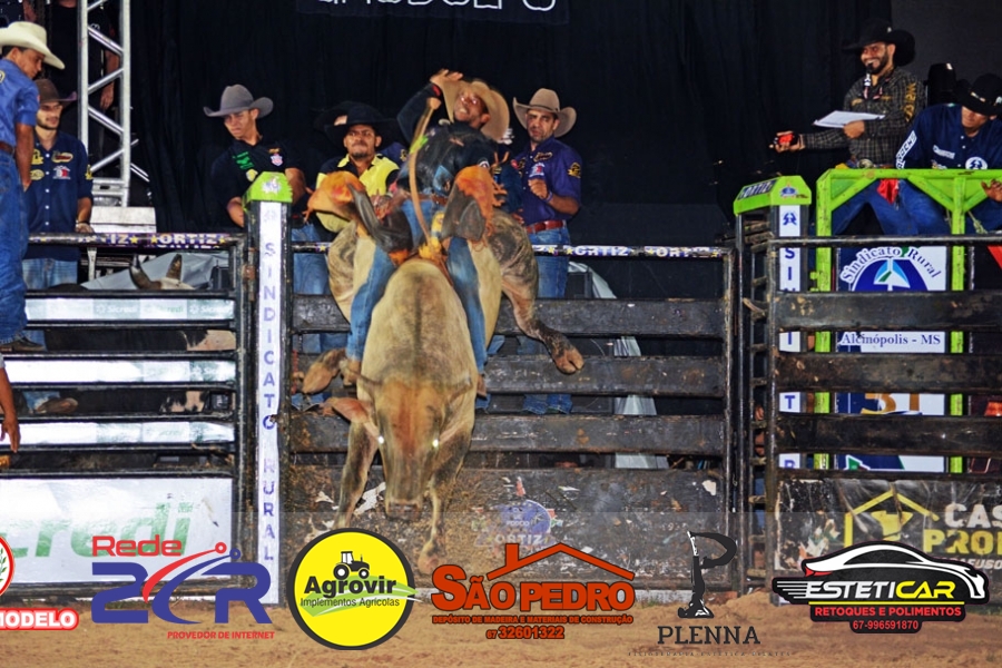 Abertura do 21ª Festa do Peão de Boiadeiro de Alcinópolis.Rodeio