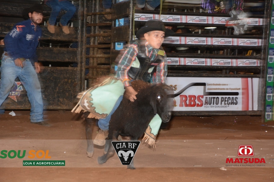 Final do rodeio em carneiros