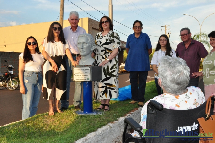 Inauguração do busto do senhor 