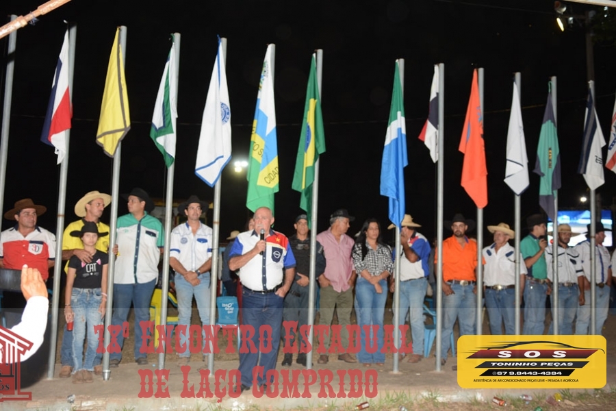 Abertura do 18º Encontro de Laço Comprido.