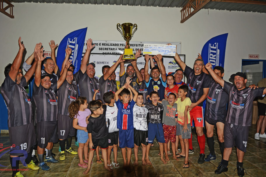 Final do 10º Campeonato Municipal de Futebol Society.