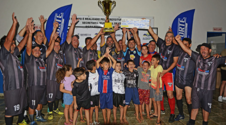 Final do 10º Campeonato Municipal de Futebol Society.