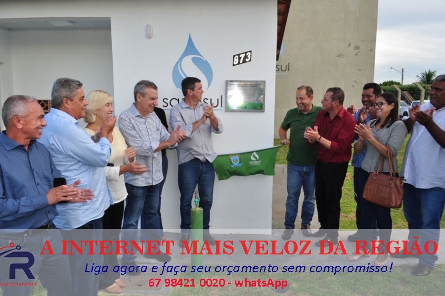 SANESUL inaugura reservatório apoiado e elevatória em Alcinópolis.