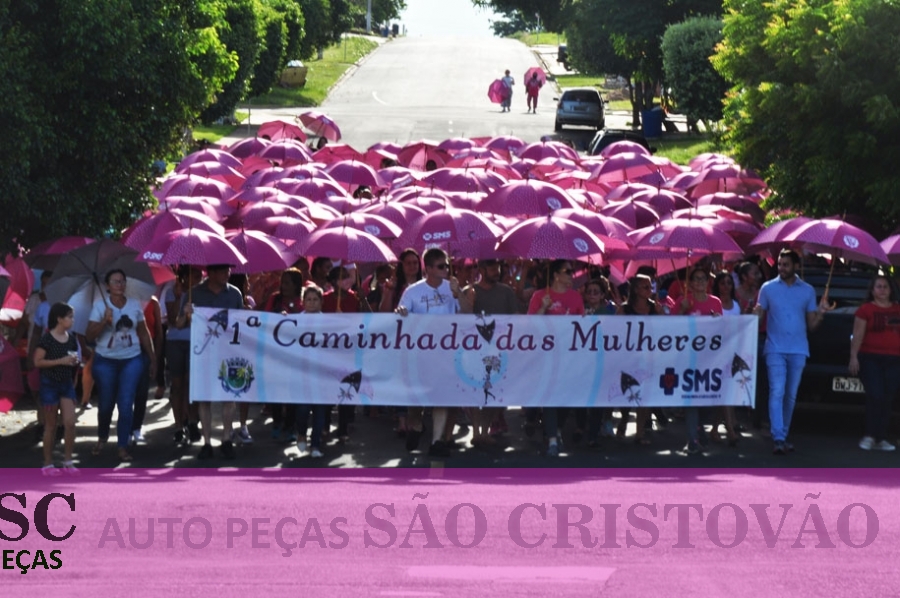 Caminhada da Mulher em comemoração ao Dia INternacional da Mulher.